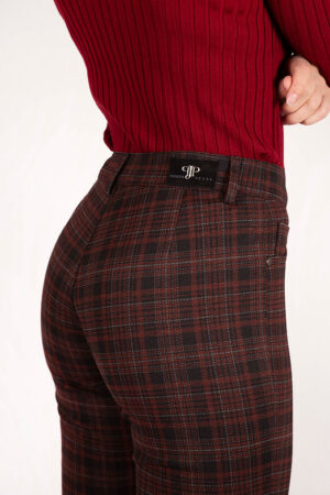 Pantalón de punto en cuadros Mod.833