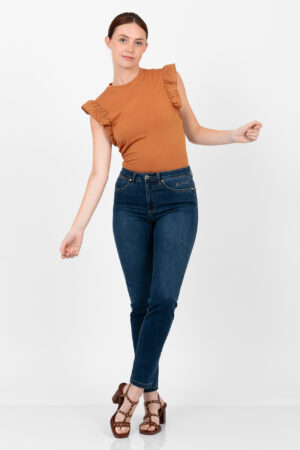 Denim de talle alto, push-up- Recto.Mod. 521/24