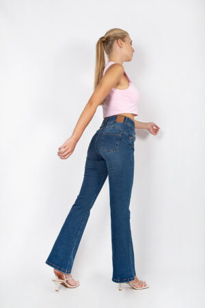 Campana denim push-up talle alto. Cinturilla ancha. Mod.906/25