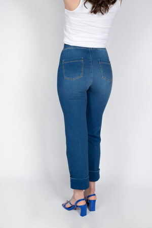 Denim ancho con goma y bajo vuelto Mod.182/DEN