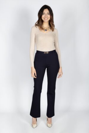 Pantalón punto Aplique dorado Mod.566