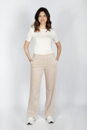 Mod.565 Pantalón ancho pana con goma en la cintura