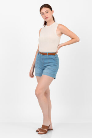 Bermuda denim con bolsillo cargo. Mod. 637